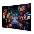 thumbnail image 2 of Designart "Neon Arcade video game dream In Colorful"Video Games Metal Wall Art Colorful Modern Office Room Wall Art, 2 of 6