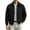 Black, variant on Men's Faux Suede Leather Bomber Jacket Casual Coat for Men Windproof Lightweight Side Pockets Fall Winter Zip up Jacket Outwear for Work and Daily Wear