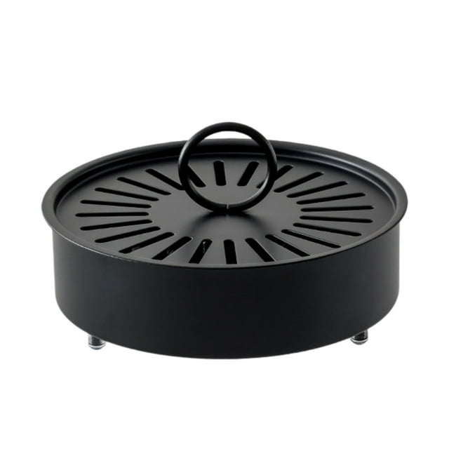 Brûleur d'Encens Portatif en Métal avec Poignée - Support à Spirale Creuse pour Usage Intérieur et Extérieur