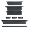 thumbnail image 5 of 6-Piece Non-Stick Carbon Steel Bakeware Set Gray - Easy Release for Cookies Muffins & Breads, 5 of 6