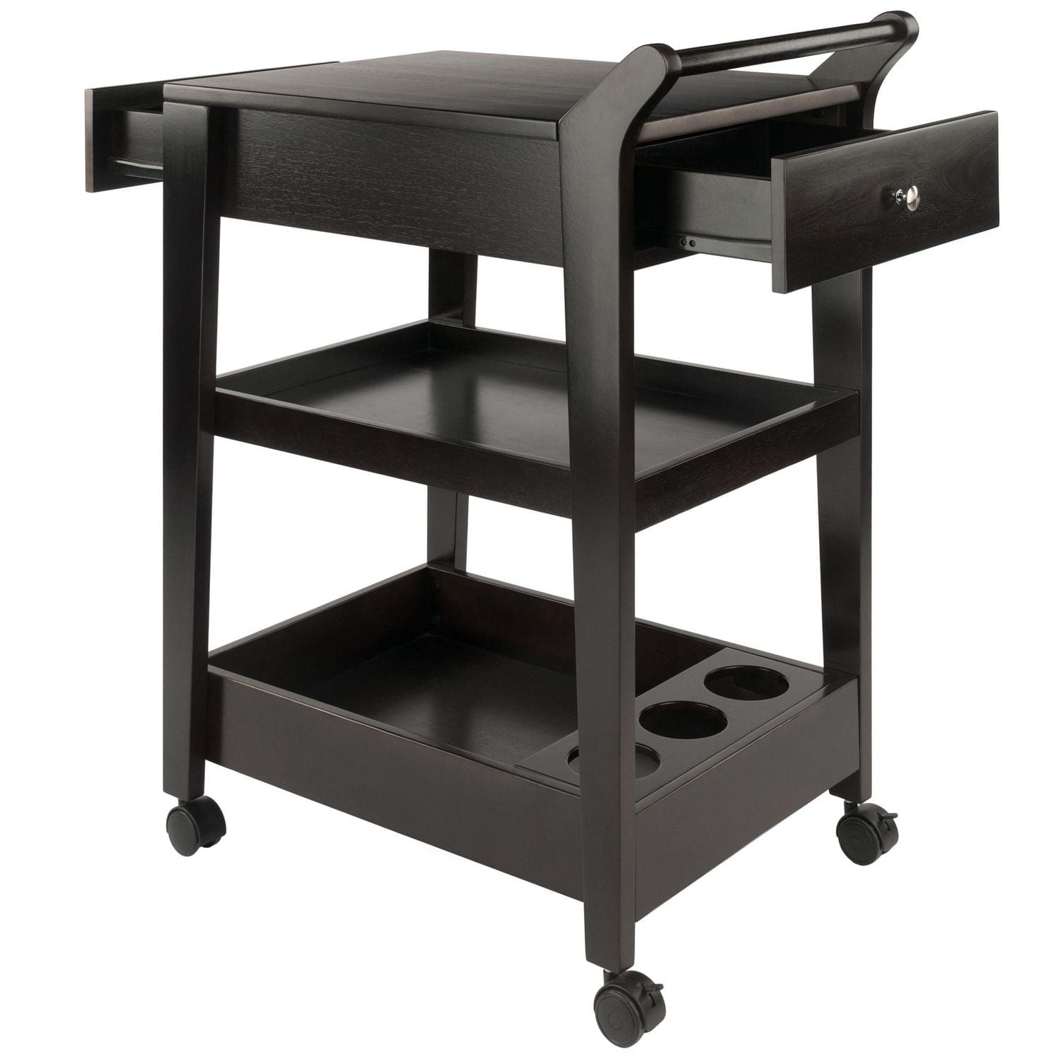 Jeston Entertainment Cart in Espresso Finish