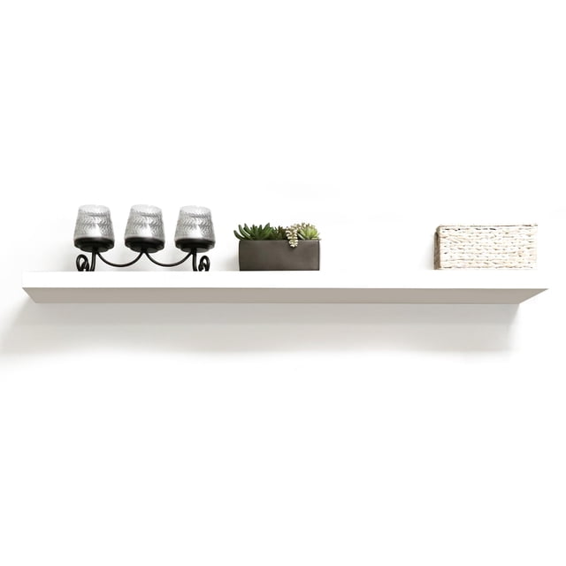 InPlace Durable Shelf with Invisible Brackets - Easy to Install & Remove Deep Floating Shelves for Wall - Infant MDF Wall Shelf f