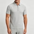 thumbnail image 6 of Men's Summer Ice Silk Cooling Quick Dry Business Sports Lapel Half-Zip Short Sleeve Shirt Casual Button Down Tops Tees Breathable Moisture Wicking Golf Fishing Hiking Outfits, 6 of 8
