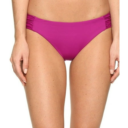 Becca Womens Swimsuit - Becca NEW Purple Women's Size Medium M Solid Bikini Bottom Swimwear