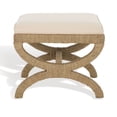 thumbnail image 2 of Safavieh Couture Aikan Woven Seagrass Ottoman, Natural/Beige, 2 of 9