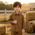 thumbnail image 2 of YOUYEDIAN Button Down Shirts for Boys Fashion Long Sleeve Shirts Casual Collared Tops, 2 of 5