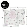 thumbnail image 4 of Sweet Jojo Designs Watercolor Floral Lavender and Grey Girl Square Decorative Throw Pillow Covers Set 2 Piece 18in., 4 of 5