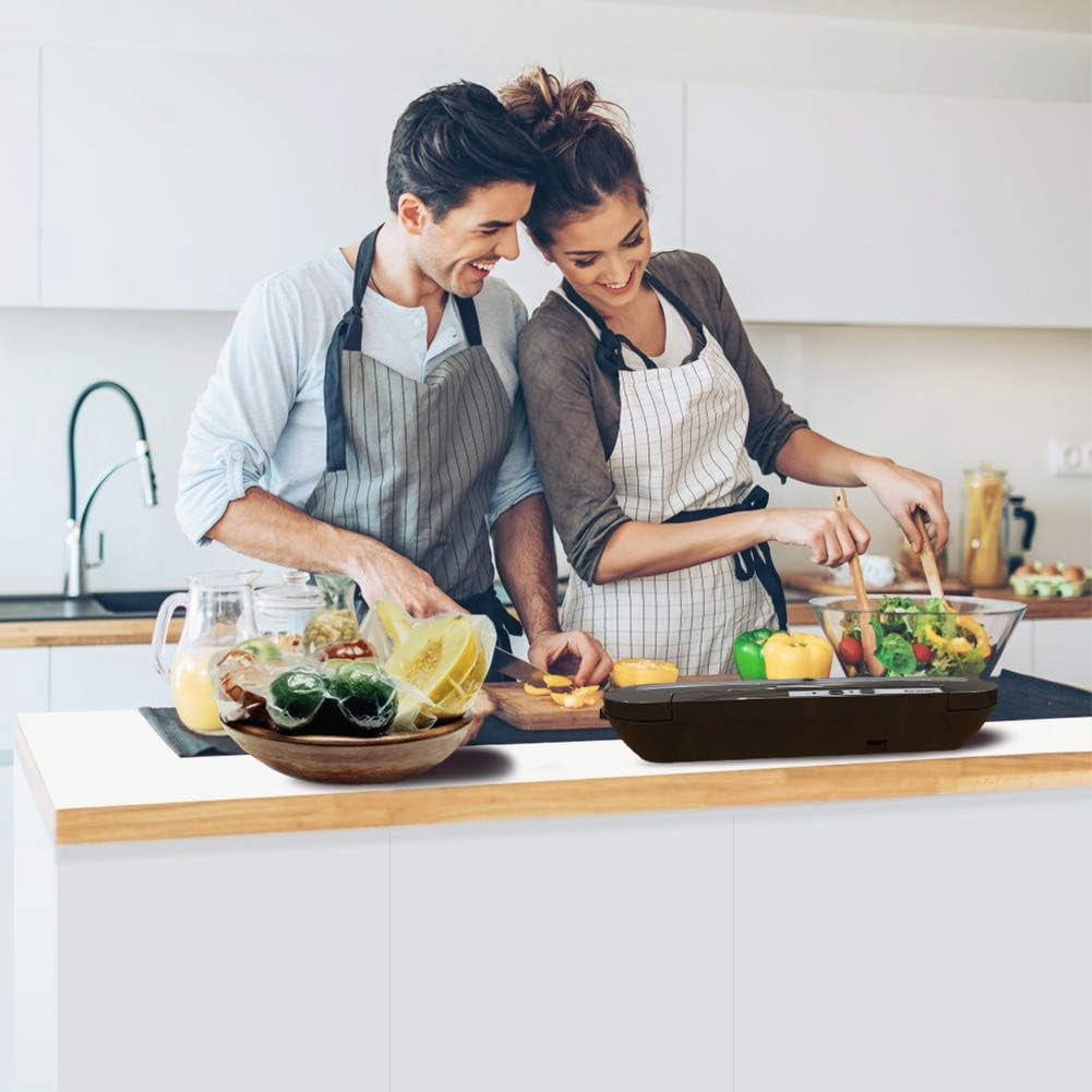 Vacuum Sealer,Delicacy Automatic Vacuum Sealing System Food Vacuum Machine for Dry and Moist Food Preservation and Sous Vide,Include 10 Sealable Bags