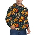 thumbnail image 2 of Salouo Halloween Skull Pattern Men's Fall Hoodie Sweatshirt,Sport Hoodie with Pockets for Men Pullover Casual Hooded Sweatshirt-XX-Large, 2 of 7