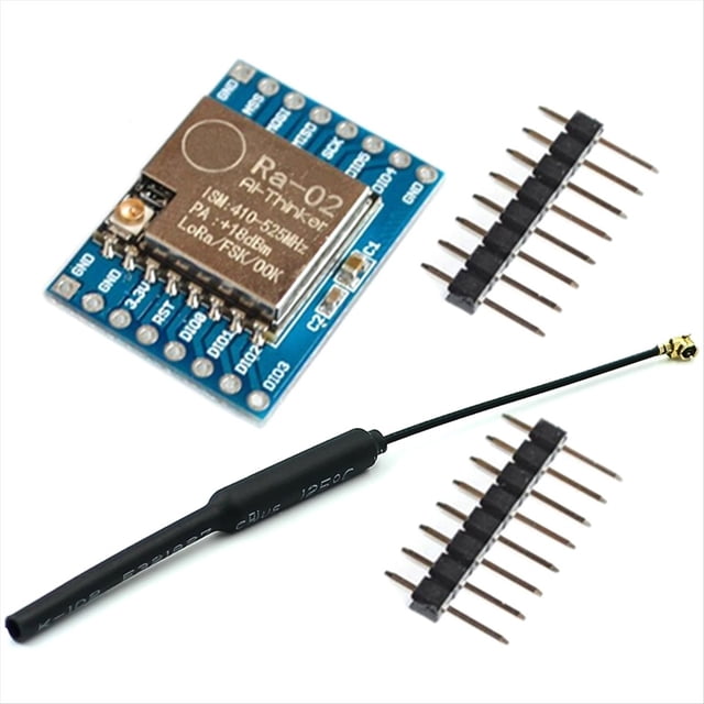 Módulo LoRa SX1278 de 433 MHz, 433 M, 10 Km, Ra-02, Placa de Transmisión Inalámbrica de Espectro Ensanchado, Antena IPX de 2,4 G para Hogares Inteligentes.