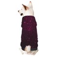 thumbnail image 1 of Fotbe Dark Purple Glitter Sudadera con Estampado para Perros Pequeños – Suéter con Capucha para Mascotas, Tela Suave de Forro Polar con Bolsillo-Large, 1 of 7
