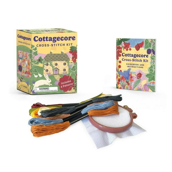Rp Minis Cottagecore Cross-Stitch Kit: Includes 4 Patterns, (Paperback)