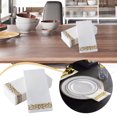 thumbnail image 1 of ¡Liquidación! Lssam Cleaning Supplies - 100 toallas desechables para invitados, suaves y absorbentes, de papel con tacto de lino, servilletas de baño decorativas y duraderas, ideales para fiestas,, 1 of 8