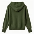 thumbnail image 6 of Sahpxhe Cardigan Sweaters for Women Hooded Long Sleeve Loose Fit Button down Sweater Coat Fall Casual Warm Knit Outerwear Army Green XL, 6 of 6