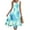 E Blue, variant on Itsame Women's Summer Dress, Sleeveless Fashion Prints Casual Ruffle Beach Dress Purple