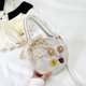 thumbnail image 5 of Bolsos cruzados para mujer, bolso de paja tejido con lazo, bolsos de playa informales para mujer (blanco) Likrtyny Para Estrenar, 5 of 9