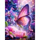 thumbnail image 1 of DIY Diamond Art Painting Flower Butterfly Fantasy Full Square/Round Embroidery Mosaic Rose Cross Stitch New Arrivals X1030Round 70X70cm Gao Jinjia LED, 1 of 2