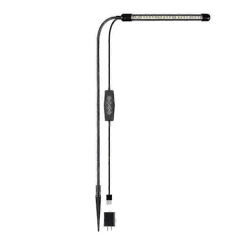 Grow Light For Indoor Plants Growing, 6000k Full Spectrum Gooseneck Plant Lamp For Seedings Succule Hy