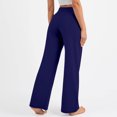 thumbnail image 3 of Women's Yoga Pants with Pockets, Elastic Loose Fit, Casual Home Wear Exercise Pants, 3 of 9
