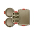 thumbnail image 2 of Eternal Living Kitchen Ideas 4 Piece Nonstick Bakeware Set With Grip | Kitchenware For Cooking & Baking with Silicone Handles (Set of 4, Brown), 2 of 4