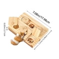 thumbnail image 3 of Foraging Toys Interactive Wooden Rabbit Toys Sniff n' Snack Rabbit Treats Bunny Toys Interactive Treats Puzzle Snuffle, 3 of 6