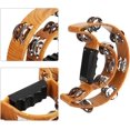 thumbnail image 5 of Pandereta de mano, sonajero con doble fila, 20 pares, pandereta de Metal Jingles para adultos, juegos para niños, fiesta, 5 of 5