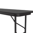 thumbnail image 4 of Correll Deluxe High Pressure Top Folding Table 18x72", RECTANGULAR BLACK GRANITE, BLACK, 4 of 4