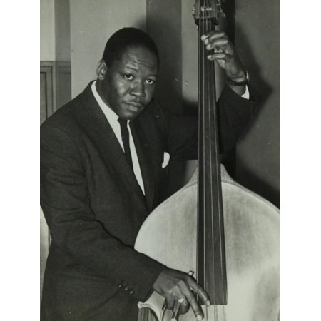 Portrait of American Double Bass Player Curtis Counce, C1950S Print Wall Art By Denis