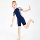 thumbnail image 5 of Greeniant DIVE SAIL Neopreno Manga corta Pantalones cortos Traje de neopreno Rash Guards Niñas Surf UPF 50 Protección solar Niños Snorkel Trajes Deportes acuáticos azul marino M Greeniant OD003676-07, 5 of 6