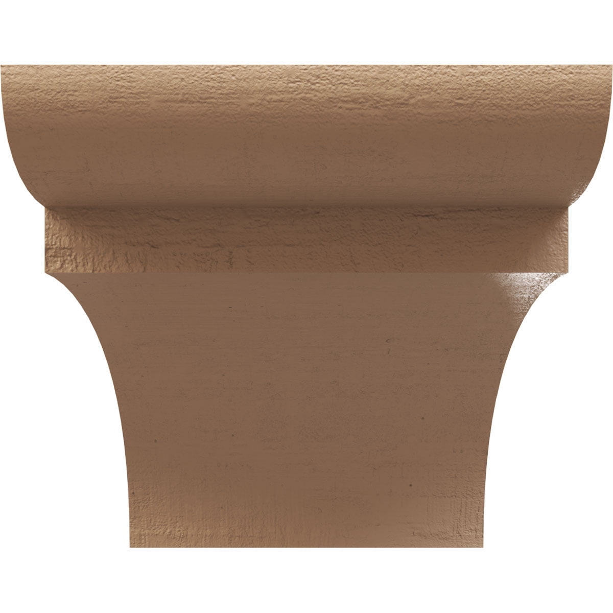 7"W x 14"D x 7"H Wide Yorktown Rough Cedar Woodgrain TimberThane Corbel, Primed Tan