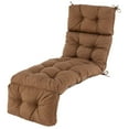 thumbnail image 1 of Gymax 73'' Lounge Chaise Cushion Padded Recliner Cushion Brown, 1 of 7