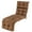Brown, variant on Gymax 73'' Lounge Chaise Cushion Padded Recliner Cushion Black