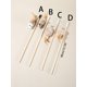 thumbnail image 2 of Wooden Cat Teaser With Feather, Bell, Mice Toy, And String, Color Random, 2 of 5
