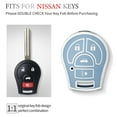 thumbnail image 4 of OFFCURVE Nissan Car Key Cover Case for Versa, Juke, Rogue, Sentra, Titan, Armada, Cube, Frontier, NV, Infiniti FX35, FX45, 4 of 6