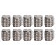 thumbnail image 2 of 50Pcs Set Screw A2?70 Stainless Steel Grub Screws Assortment Kit Hardware Fasteners SetM3x3, 2 of 5