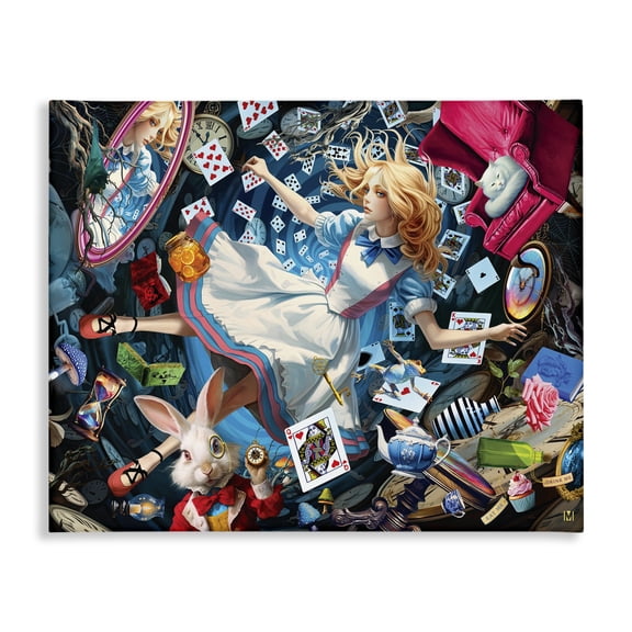 Stupell Industries Victorian Storybook Tale Collage Canvas Art, 20 x 16, by Michael David Ward