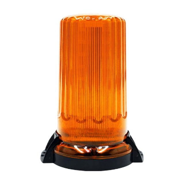 Bright Amber LED Strobe Lights 12-48V, Warning Emergency Flashing Beacon Light, Waterproof 360° Rotating for Work Trucks & Cars
