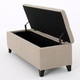 thumbnail image 1 of Pouf de Rangement en Tissu Glouser Christopher Knight, Sable, 1 of 5
