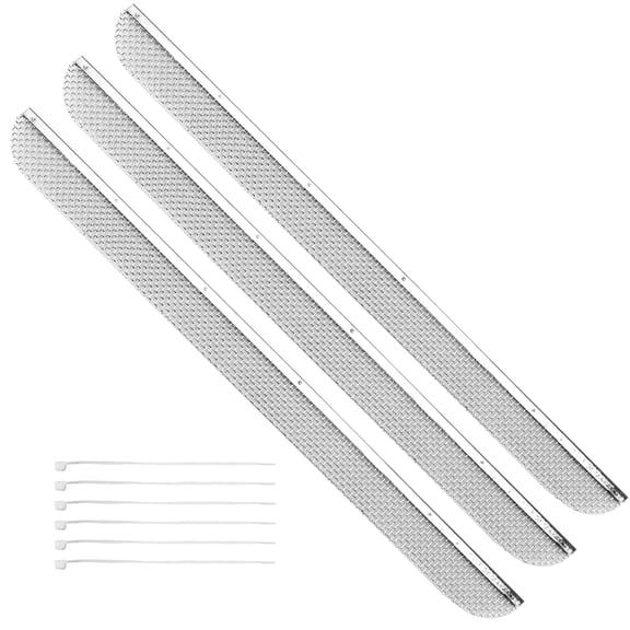 RVGUARD RV Flying Insect Screen for RV Refrigerator Vents Protects from Insects 20” x 1-1/2” Stainless Steel Mesh with Installation Tool and Silicone Rubber (3 Pack)