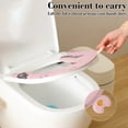 thumbnail image 5 of Eva Toilet Seat Cover, Cat Patterns Travel Portable Toilet Mats, Washable Reusable Toilet Seat Cushions Pasted Toilet Pad Purple, 5 of 6