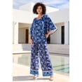 thumbnail image 4 of Roaman's Women's Plus Size Printed Wide Leg Pant, 4 of 4