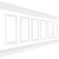 thumbnail image 3 of Ekena millwork 94 1/2"L (Adjustable 40"H to 44"H) Ashford Square Panel Traditional Wainscot Paneling Kit, 3 of 10