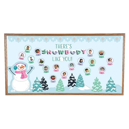Fun Express There’s Snowbody Like You Snow Globe Classroom Bulletin Board Set - 51 Pc