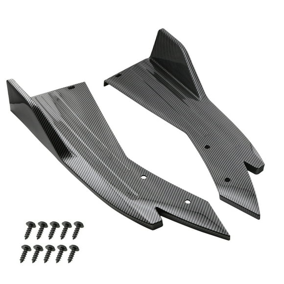 Rear Bumper Guard Lip Diffuser Splitter Universal Side Skirts