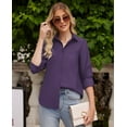 thumbnail image 3 of Siliteelon Women's Wrinkle Free Dress Shirts Long Sleeve Button Down Business Casual Office Work Blouse, 3 of 8