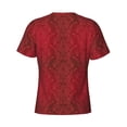 thumbnail image 6 of Vsdgher Vintage Burgundy Print Men's Dry Fit Mesh Athletic Shirts Moisture Wicking Tennis T-Shirt Tops, 6 of 9