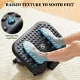 thumbnail image 4 of Adjustable Under Desk Footrest,Ergonomic Foot Stool for Under Desk at Work with Massage,3 Height Position 30 Degree Tilt Angle Adjustment,Back Pain Pressure Relief Leg Circulation Office Work Gift, 4 of 11