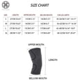 thumbnail image 2 of Luxtrada 1pair Breathable Knee Pad Crashproof Antislip Basketball Extended Long Knee Leg Protection Sleeve Protector (Size,L), 2 of 8