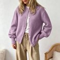 thumbnail image 6 of GEWSEY Cardigan Sweaters for Women Lightweight Knit Sweater Womens Long Sleeve Button Down Oversized Open Front Casual Fashion Cardigans (Purple, XL), 6 of 6