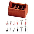thumbnail image 1 of 1 Set Funny Mini House Tools and Tool Box Mini Repaired Tools Mini Outdoor Tools, 1 of 1